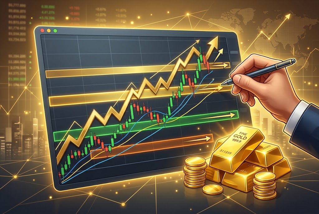 Dr M O Gold Signals  المستويات السعرية ومناطق الاهتمام